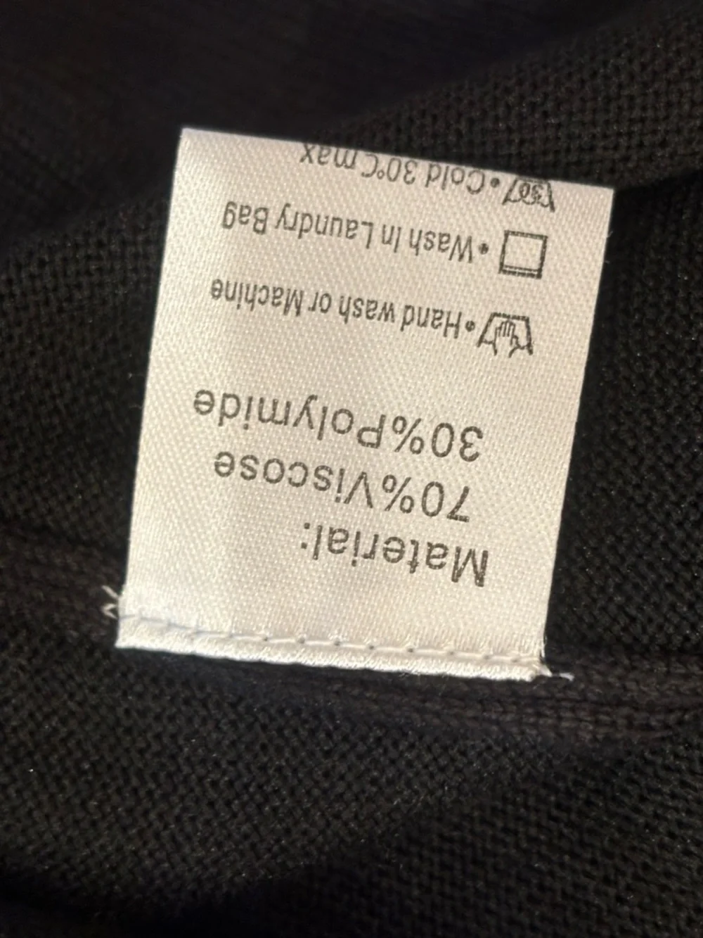 Black Scallop-Edge V-Neck Button Cardigan - Women's Sweater - Picture 6 of 6